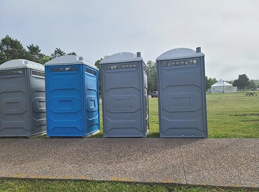 delivery and setup fees might apply depending on the location and rental duration of the special event restrooms